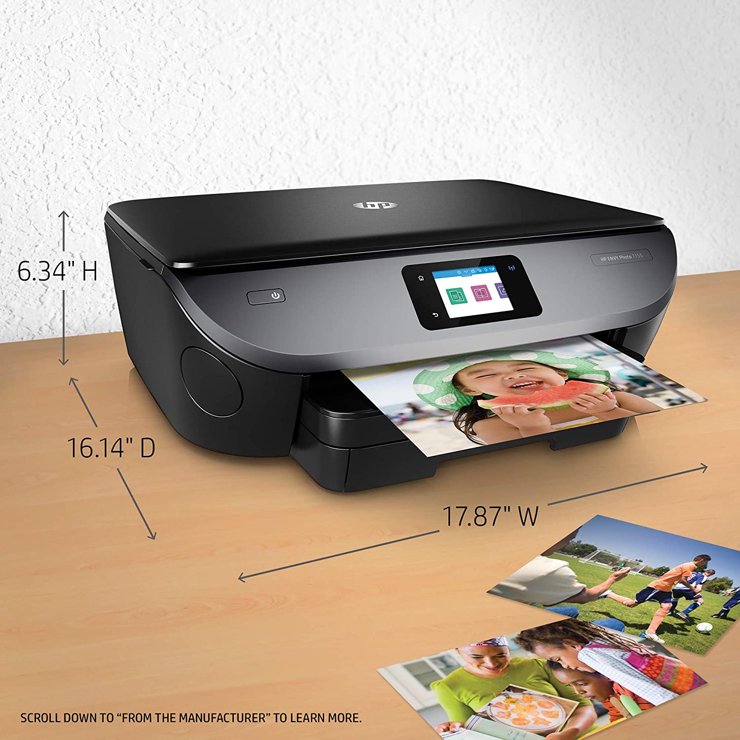 HP Envy Photo 7155 All in One Photo Printer with Wireless Printing, HP Instant Ink or Amazon Dash Replenishment Ready (K7G93A) HP Envy Photo 7155 All in One Photo Printer with Wireless Printing, HP Instant Ink or Amazon Dash Replenishment Ready (K7G93A)